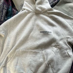 Oatmeal essentials fear of god hoodie size medium worn once